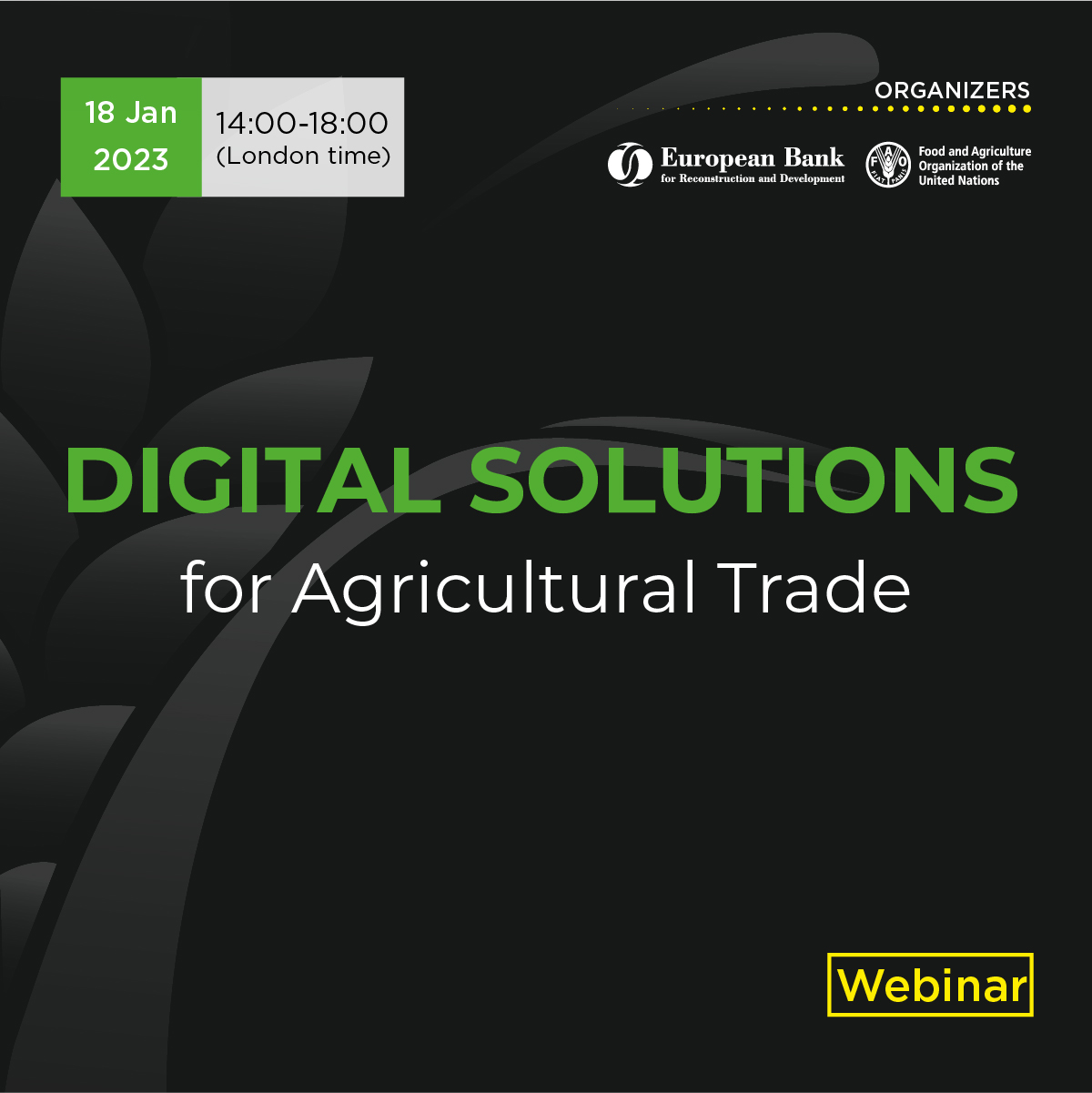 EBRD Agribusiness Talks: Digital Solutions for Agricultural Trade