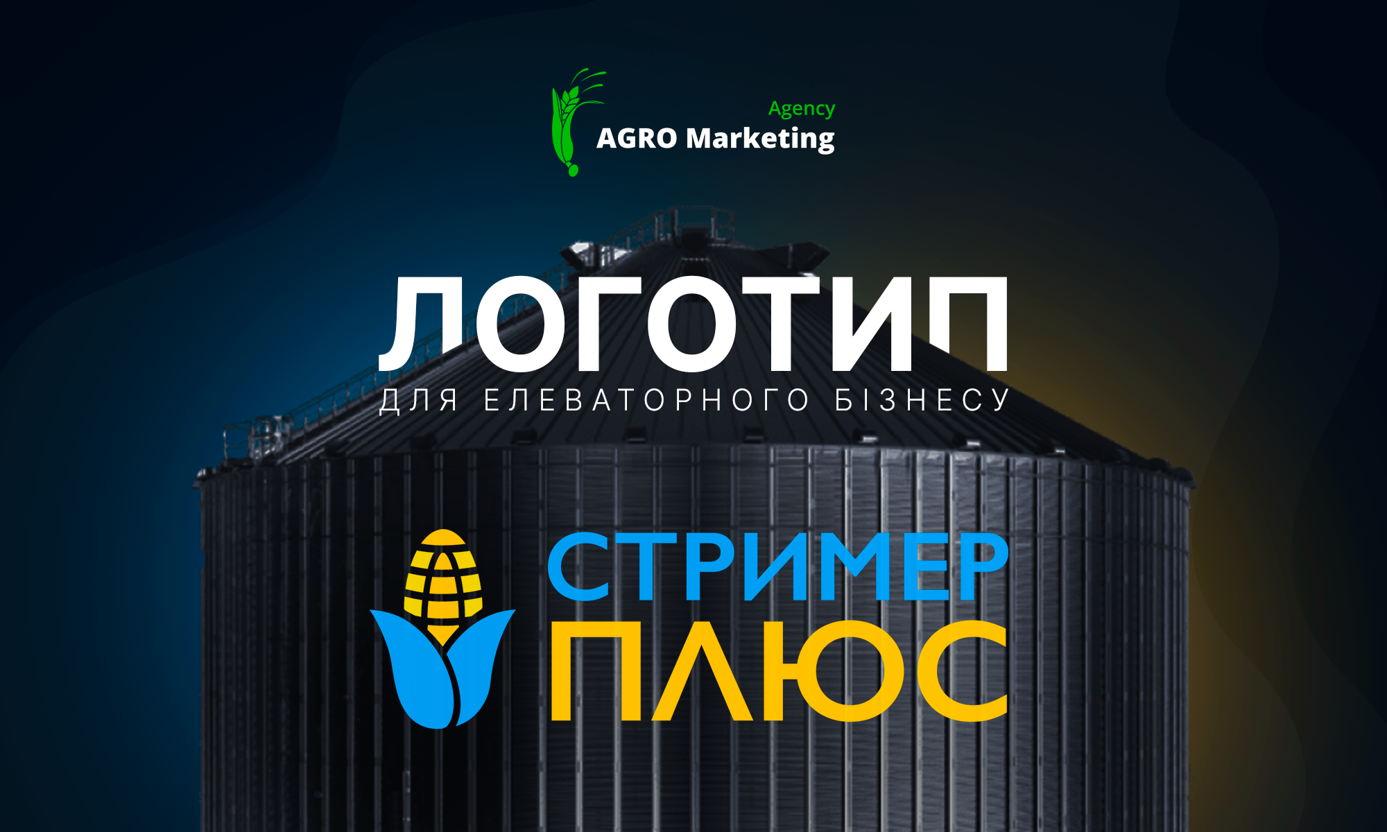 Логотип для елеваторного бізнесу: патріотично, функціонально, впізнавано. Кейс “Стример ПЛЮС”